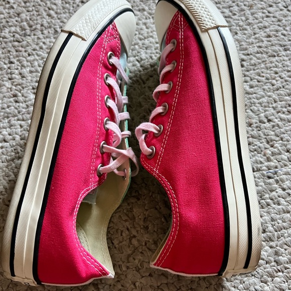 Converse Multi Color Chuck Taylor All Stars Green Pink White Mens 7 Women 9 - Picture 5 of 6